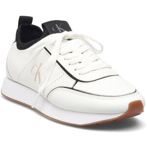 Calvin Retro Runnr Sock Patch Lth 37 White 37 Calvin Retro Runnr Sock Patch Lth 37 White 37