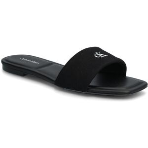 Calvin Square Flat Sndl Canvas Hw 36 Black 36 Calvin Square Flat Sndl Canvas Hw 36 Black 36