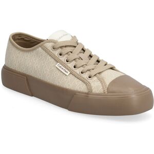 Calvin Vulc Low Laceup Aop Canvas 36 Beige 36 Calvin Vulc Low Laceup Aop Canvas 36 Beige 36