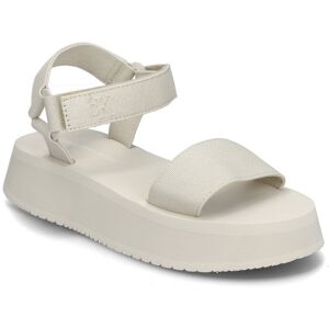 Calvin Sandal Velcro Webbing Mg 37 White 37 Calvin Sandal Velcro Webbing Mg 37 White 37