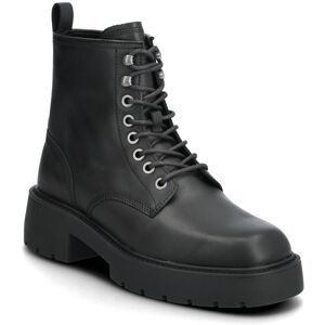 Calvin Chunky Lace Up Zip Boot 37 Black 37 Calvin Chunky Lace Up Zip Boot 37 Black 37