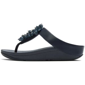 FitFlop Fino Bead-Cluster Toe-Post Sandals 38 Navy 38 FitFlop Fino Bead-Cluster Toe-Post Sandals 38 Navy 38