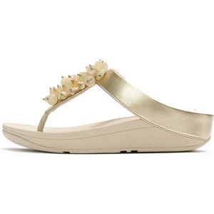 FitFlop Fino Bead-Cluster Toe-Post Sandals 41 Gold 41 FitFlop Fino Bead-Cluster Toe-Post Sandals 41 Gold 41
