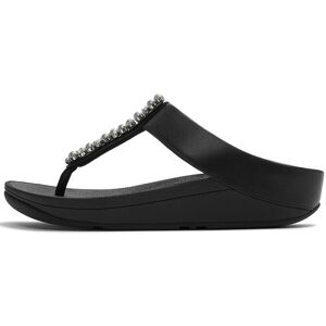 FitFlop Fino Pearls-And-Crystal Toe-Post Sandals 36 Black 36 FitFlop Fino Pearls-And-Crystal Toe-Post Sandals 36 Black 36