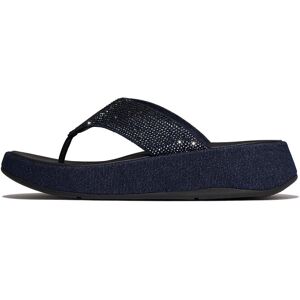 FitFlop F-Mode Toe Post - Denim And Hotfix 42 Navy 42 FitFlop F-Mode Toe Post - Denim And Hotfix 42 Navy 42