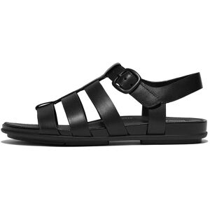 FitFlop Gracie Leather Fisherman Sandals 40 Black 40 FitFlop Gracie Leather Fisherman Sandals 40 Black 40