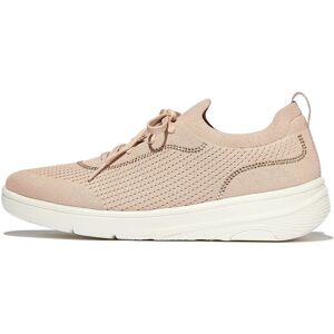 FitFlop Super-Q Crystal-Trim Knit Slip-On Laced Sneakers 38 Beige 38 FitFlop Super-Q Crystal-Trim Knit Slip-On Laced Sneakers 38 Beige 38