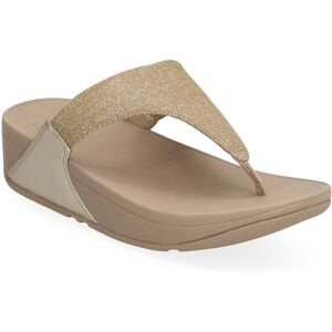FitFlop Lulu Shimmerlux Toe-Post Sandals 41 Beige 41 FitFlop Lulu Shimmerlux Toe-Post Sandals 41 Beige 41