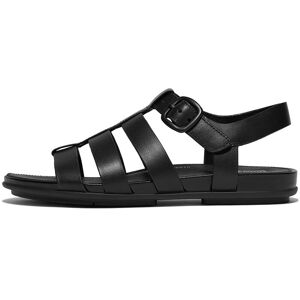 FitFlop Gracie Rubber-Buckle Leather Fisherman Sandals 36 Black 36 FitFlop Gracie Rubber-Buckle Leather Fisherman Sandals 36 Black 36