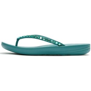 FitFlop Iqushion Ergonomic Multi-Crystal Flip-Flops 37 Green 37 FitFlop Iqushion Ergonomic Multi-Crystal Flip-Flops 37 Green 37