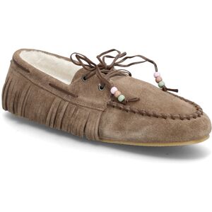 Mango Shearling Leather Moccasins 39 Brown 39 Mango Shearling Leather Moccasins 39 Brown 39