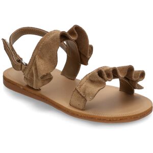 Mango Sandals With Ruffle Straps 23 Brown 23 Mango Sandals With Ruffle Straps 23 Brown 23