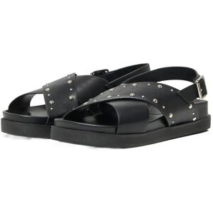 ONLY Onlminnie-19 Studs Cross Strap Sandal 40 Black 40 ONLY Onlminnie-19 Studs Cross Strap Sandal 40 Black 40