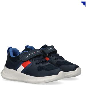 Tommy Hilfiger Flag Low Cut Lace-Up/Velcro Sneaker 31 Navy 31 Tommy Hilfiger Flag Low Cut Lace-Up/Velcro Sneaker 31 Navy 31