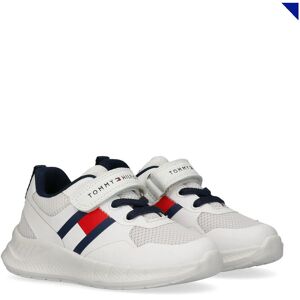 Tommy Hilfiger Flag Low Cut Lace-Up/Velcro Sneaker 29 White 29 Tommy Hilfiger Flag Low Cut Lace-Up/Velcro Sneaker 29 White 29