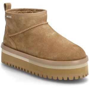 Tommy Hilfiger Tjw Flatform Snow Boot Suede 38 Beige 38 Tommy Hilfiger Tjw Flatform Snow Boot Suede 38 Beige 38