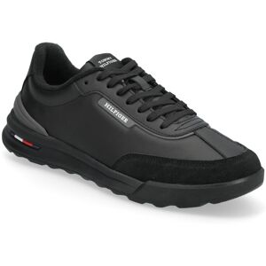 Tommy Hilfiger Retro Runner Mix Leather 45 Black 45 Tommy Hilfiger Retro Runner Mix Leather 45 Black 45