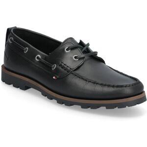 Tommy Hilfiger Hilfiger Light Lth Boat Shoe 45 Black 45 Tommy Hilfiger Hilfiger Light Lth Boat Shoe 45 Black 45