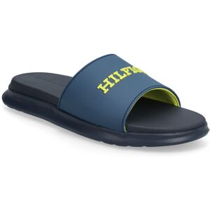Tommy Hilfiger Dual Density Hilfiger Pool Slide 45 Navy 45 Tommy Hilfiger Dual Density Hilfiger Pool Slide 45 Navy 45