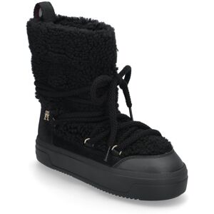 Tommy Hilfiger Lace-Up Faux Shearling Snowboot 39 Black 39 Tommy Hilfiger Lace-Up Faux Shearling Snowboot 39 Black 39