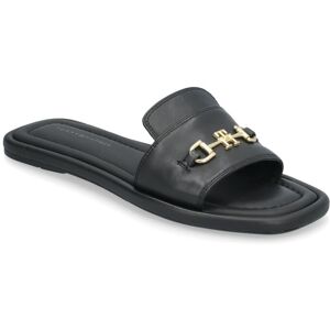 Tommy Hilfiger Leather Horsebit Mule 36 Black 36 Tommy Hilfiger Leather Horsebit Mule 36 Black 36