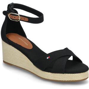 Tommy Hilfiger Flag Criss-Cros Mid Wedge Espad 37 Black 37 Tommy Hilfiger Flag Criss-Cros Mid Wedge Espad 37 Black 37