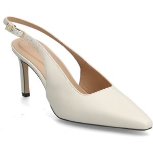 Tommy Hilfiger Squared Toe High Heel Slingback 41 Cream 41 Tommy Hilfiger Squared Toe High Heel Slingback 41 Cream 41