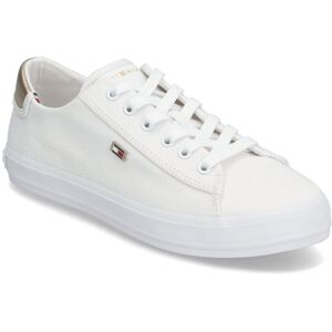 Tommy Hilfiger Vulc Canvas Lace Up Sneaker 37 White 37 Tommy Hilfiger Vulc Canvas Lace Up Sneaker 37 White 37