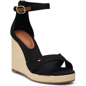 Tommy Hilfiger Flag High Wedge Espad Crisscross 41 Black 41 Tommy Hilfiger Flag High Wedge Espad Crisscross 41 Black 41