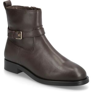 Tommy Hilfiger Th Buckle Riding Leather Bootie 37 Brown 37 Tommy Hilfiger Th Buckle Riding Leather Bootie 37 Brown 37