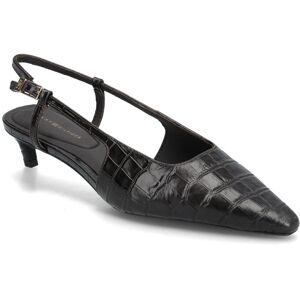 Tommy Hilfiger Croc Slingback Slanted Heel 40 Black 40 Tommy Hilfiger Croc Slingback Slanted Heel 40 Black 40