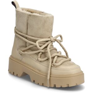 Tommy Hilfiger Real Shearling Laceup Snowboot 39 Beige 39 Tommy Hilfiger Real Shearling Laceup Snowboot 39 Beige 39