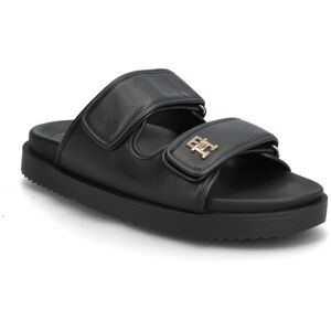 Tommy Hilfiger Double Strap Leather Sandal 36 Black 36 Tommy Hilfiger Double Strap Leather Sandal 36 Black 36