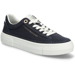 Tommy Hilfiger Th Foxing Platform Washed Canvas 36 Navy 36 Tommy Hilfiger Th Foxing Platform Washed Canvas 36 Navy 36