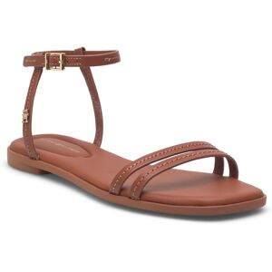 Tommy Hilfiger Flat Sandal Stitching 37 Brown 37 Tommy Hilfiger Flat Sandal Stitching 37 Brown 37