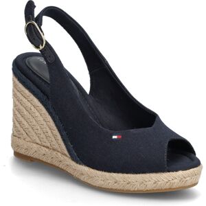 Tommy Hilfiger Flag High Wedge Espad Slingback 38 Navy 38 Tommy Hilfiger Flag High Wedge Espad Slingback 38 Navy 38