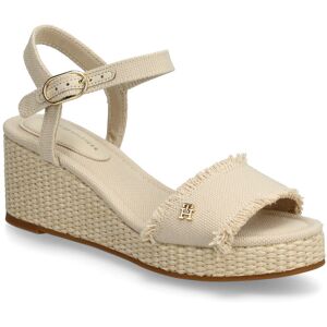 Tommy Hilfiger Mid Woven Wedge Espad Fringe 41 Beige 41 Tommy Hilfiger Mid Woven Wedge Espad Fringe 41 Beige 41