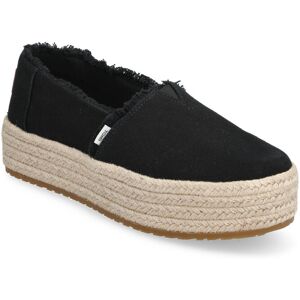 TOMS Valencia Platform Espadrille 37.5 Black 37.5 TOMS Valencia Platform Espadrille 37.5 Black 37.5