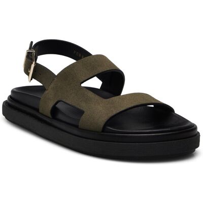 ALOHAS Lorelei Suede Leather Sandals 36 Khaki 36 ALOHAS Lorelei Suede Leather Sandals 36 Khaki 36