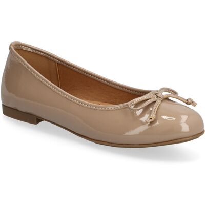 Bianco Biaceline Ballerina Faux Leather 37 Beige 37 Bianco Biaceline Ballerina Faux Leather 37 Beige 37