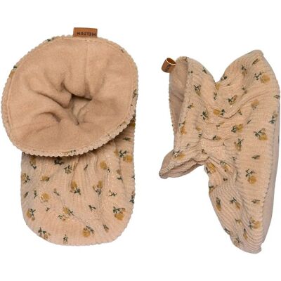 Melton Floral Textile Slippers 18/19 Beige 18/19 Melton Floral Textile Slippers 18/19 Beige 18/19