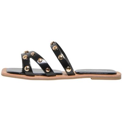 ONLY Onlmikko-2 Pu Studs Sandal 40 Black 40 ONLY Onlmikko-2 Pu Studs Sandal 40 Black 40