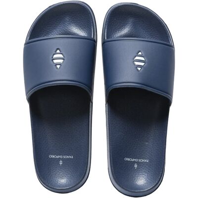 Panos Emporio Unisex Slide Sandal 45 Navy 45 Panos Emporio Unisex Slide Sandal 45 Navy 45