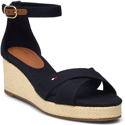 Tommy Hilfiger Flag Criss-Cros Mid Wedge Espad 40 Navy 40 Tommy Hilfiger Flag Criss-Cros Mid Wedge Espad 40 Navy 40