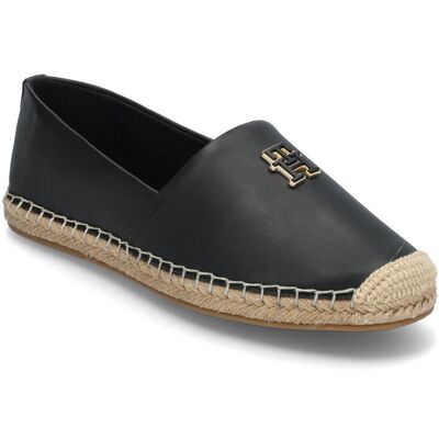 Tommy Hilfiger Th Logo Leather Espadrille 36 Black 36 Tommy Hilfiger Th Logo Leather Espadrille 36 Black 36