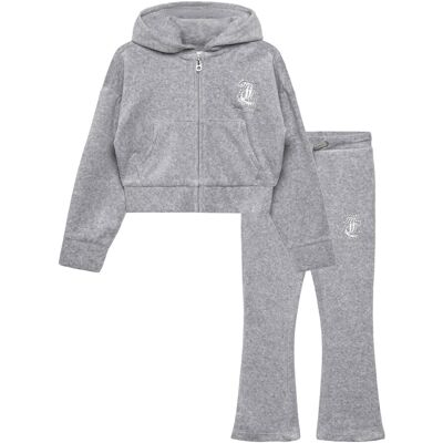 Juicy Couture Cropped Zip Thru & Bootcut Set 98 Grey 98 Juicy Couture Cropped Zip Thru & Bootcut Set 98 Grey 98