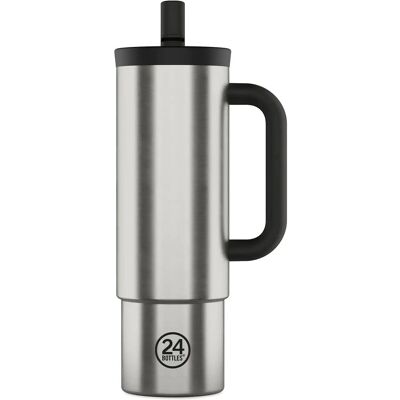 24bottles Straw Cup 800 Ml - Brushed Steel 0.8 L Silver 0.8 L 24bottles Straw Cup 800 Ml - Brushed Steel 0.8 L Silver 0.8 L