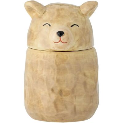 Bloomingville Puk Jar W/Lid 145 ML Beige 145 ML Bloomingville Puk Jar W/Lid 145 ML Beige 145 ML