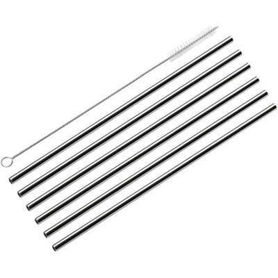 cilio Sugerør Stål 6 Stk. L22,5Cm M/Rensebørste, Lige ONE SIZE Silver ONE SIZE cilio Sugerør Stål 6 Stk. L22,5Cm M/Rensebørste, Lige ONE SIZE Silver ONE SIZE