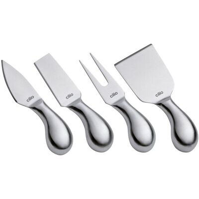 cilio Osteknivsæt 4 Stk. I Gavesæske Piave ONE SIZE Silver ONE SIZE cilio Osteknivsæt 4 Stk. I Gavesæske Piave ONE SIZE Silver ONE SIZE